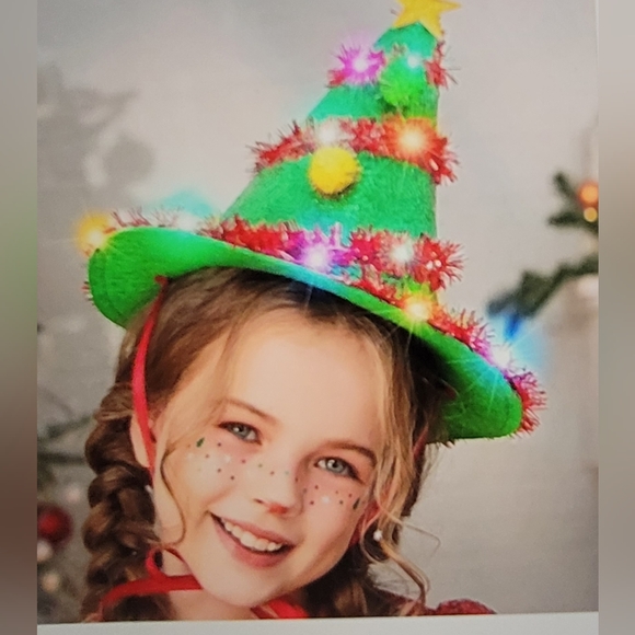 Festive Spiral Christmas Tree Hat - Picture 5 of 10